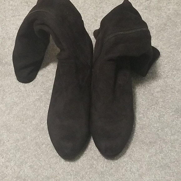 Brown's Faux suede boots Black sz 38 - Picture 5 of 8